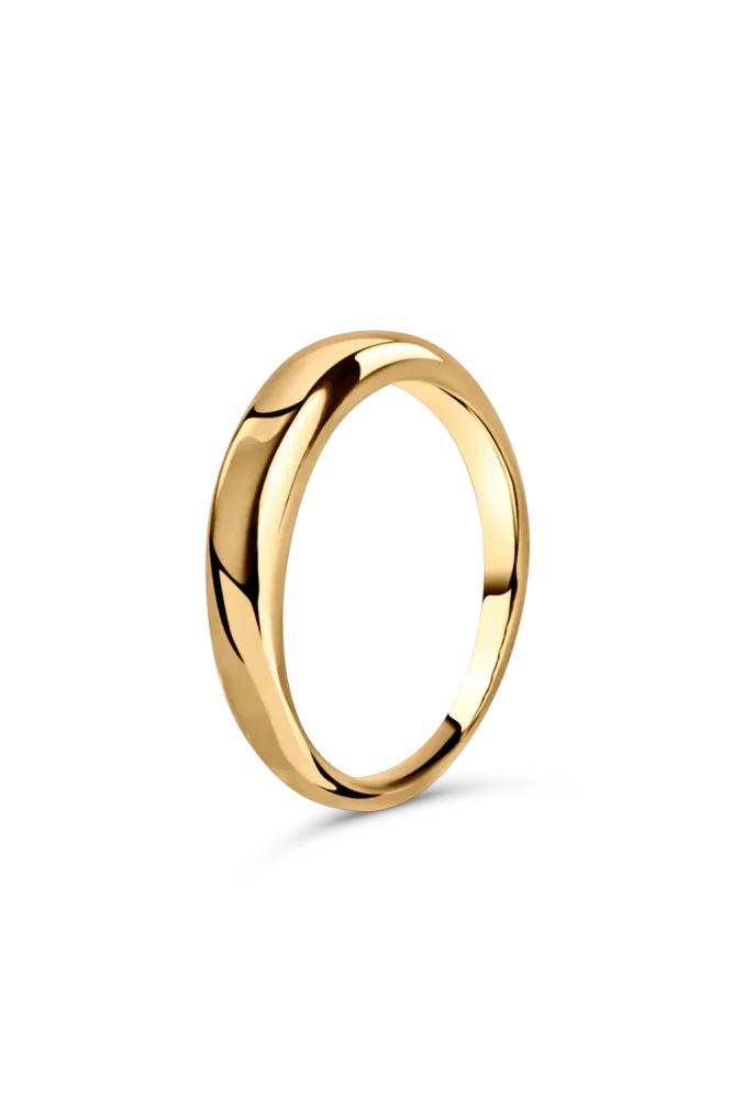 Thin Dome Ring, Gold