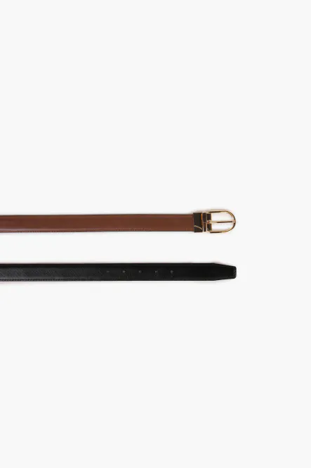 Hovedbilde Hedvig Reversibelt Belte i Skinn, Brun/Sort