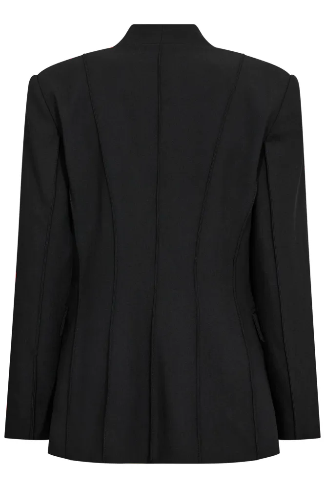 Vola Power Fitted Blazer, Black