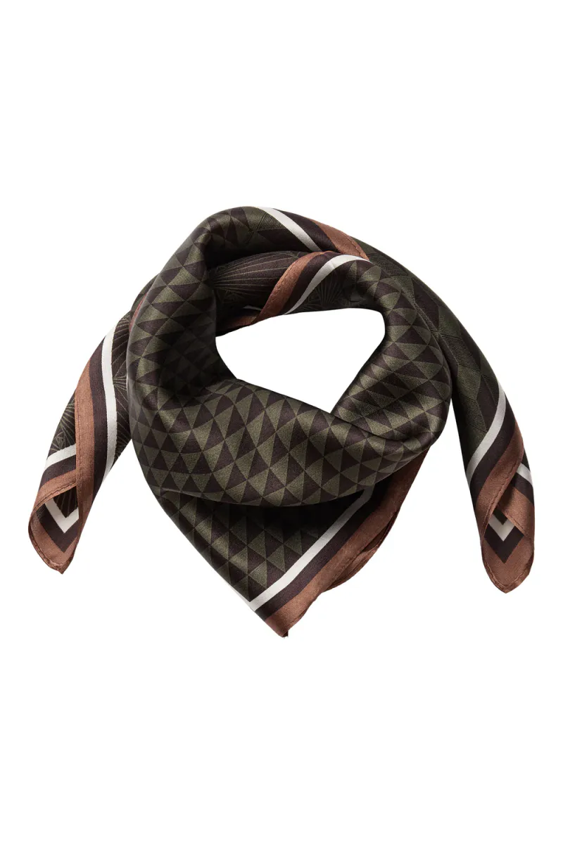 Shila Silk Scarf, Brown