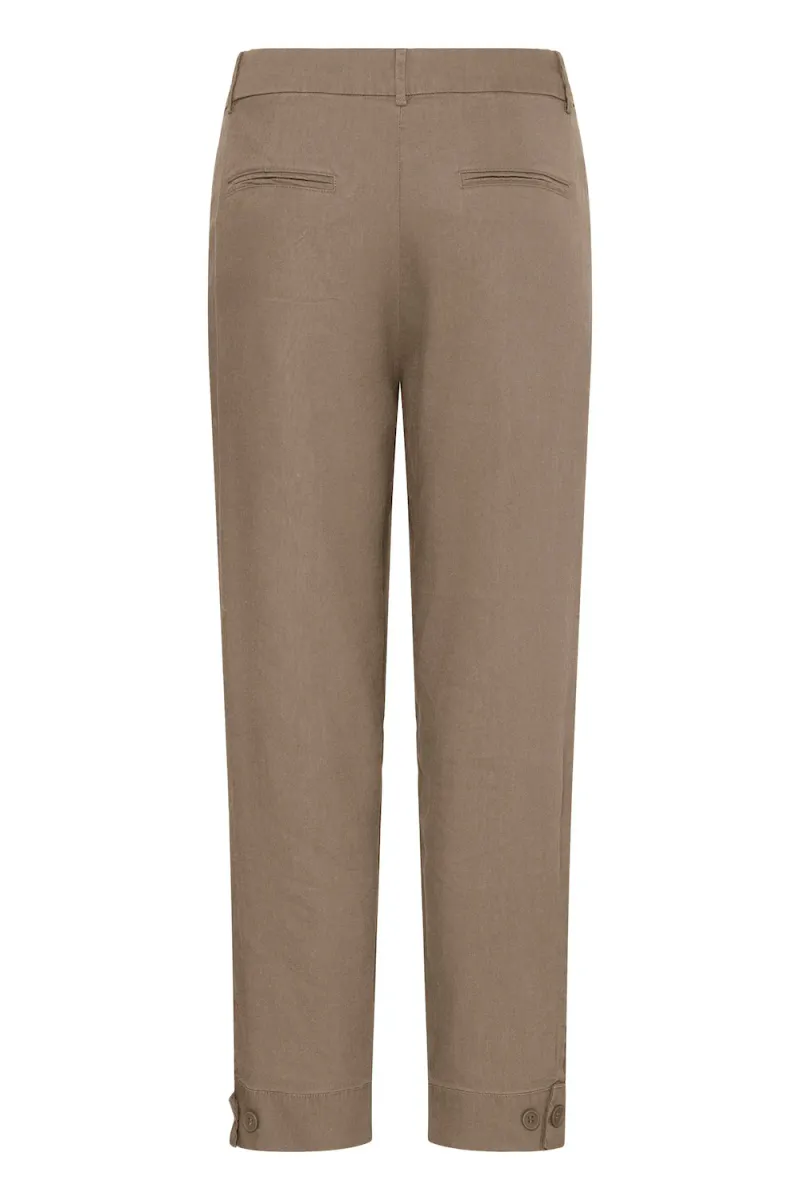 Luca HW Pant Ank Length Tap, Walnut