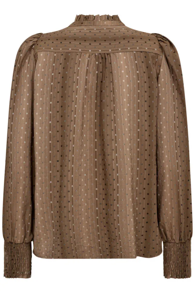 Olly V-Shirt, Walnut