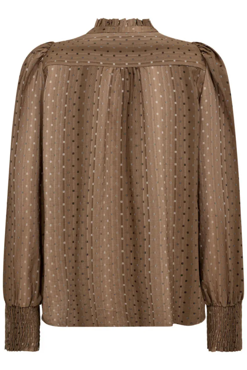 Olly V-Shirt, Walnut