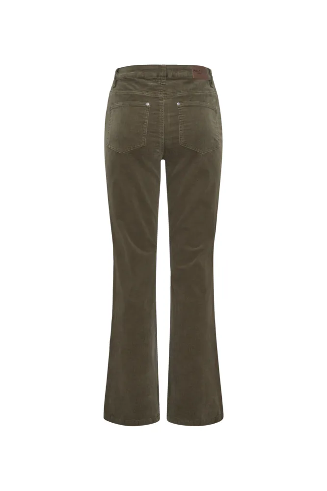 Sally UHW Pant Bootcut, Grape Leaf
