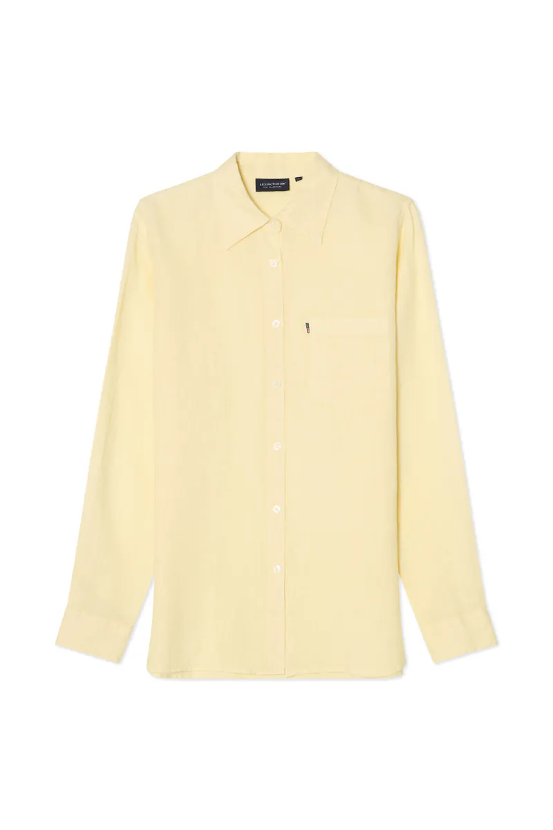 Classic Linen Shirt, Yellow