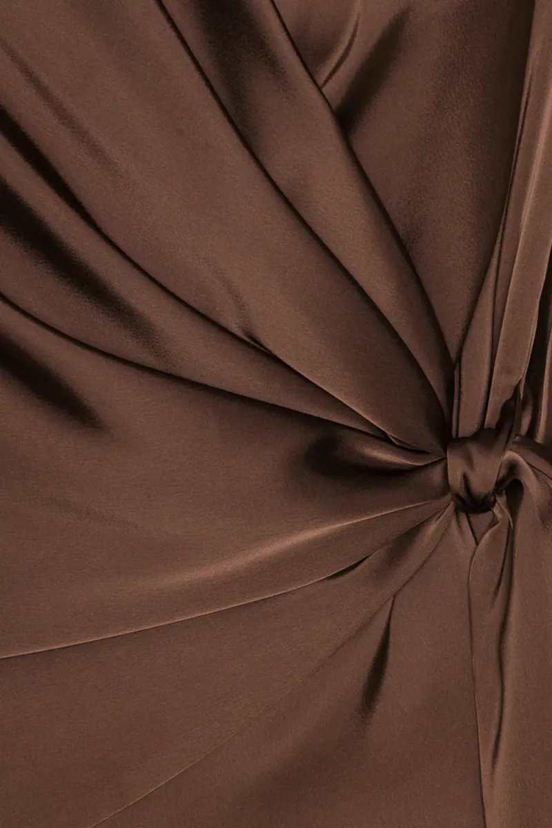 Ines Blouse, Semi Rich Brown
