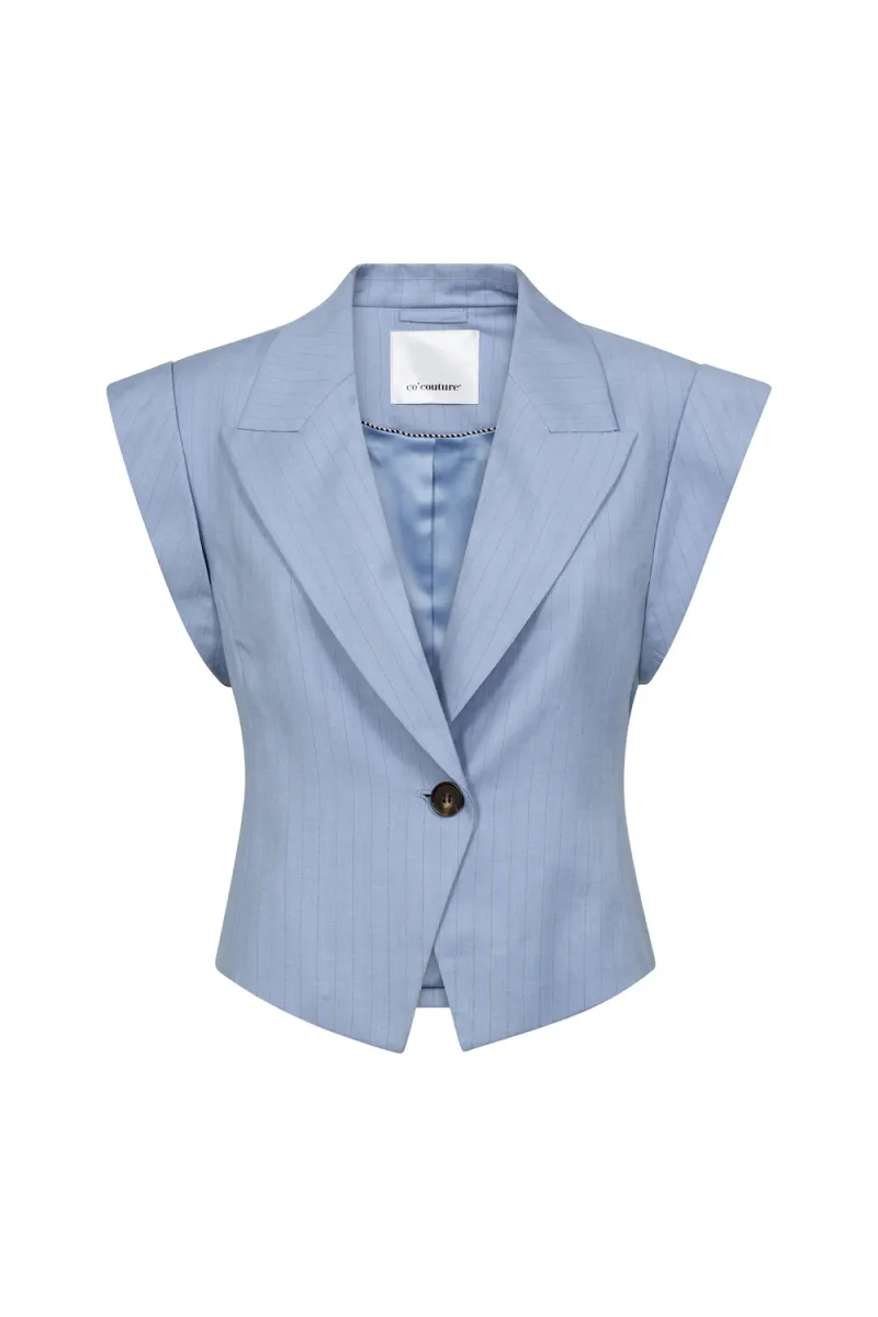 Kiana Pin Vest, Pale Blue