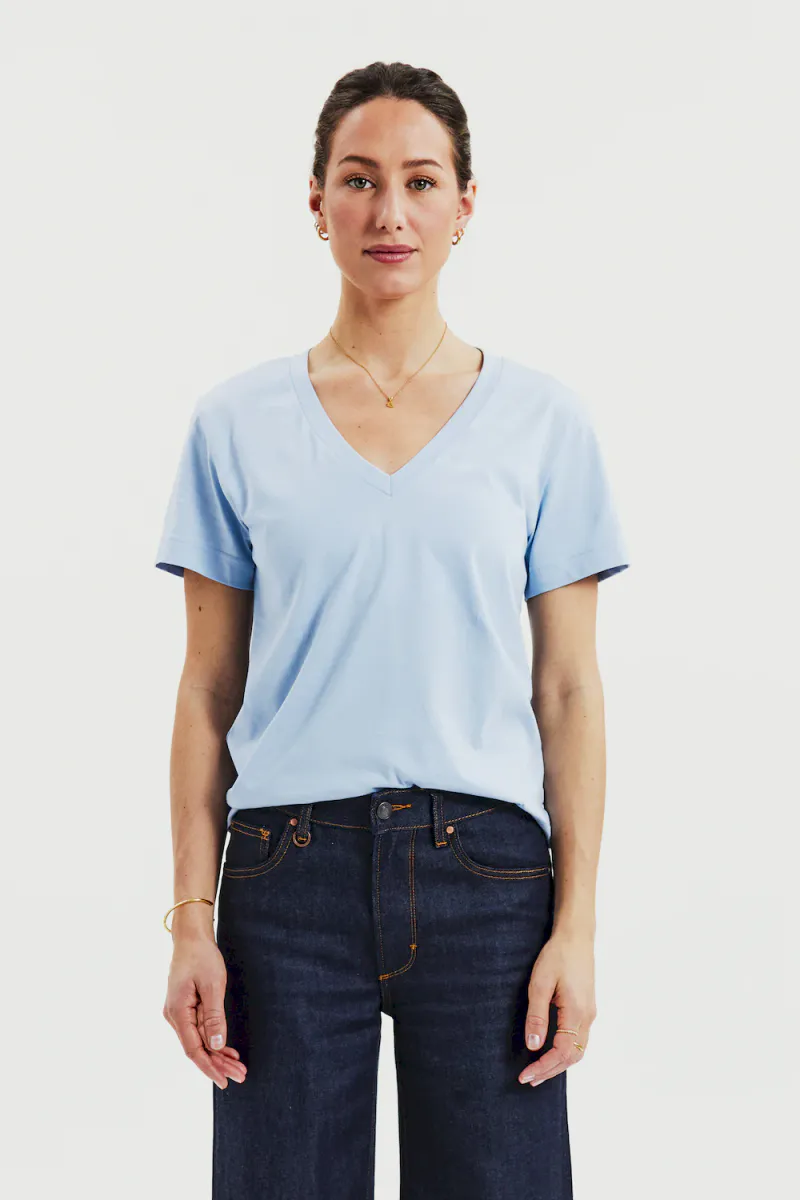 V-Neck Regular, Sky Blue