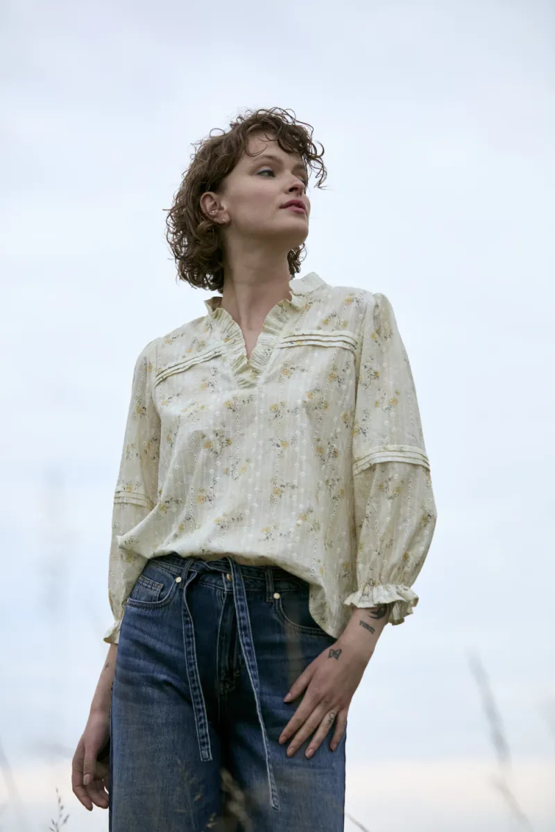 Bellarose Blouse, Ochre