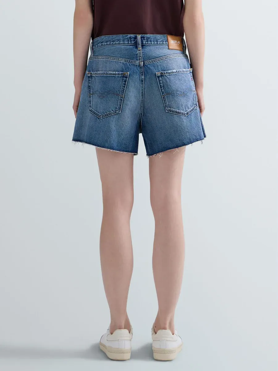 Replay Straight Shorts, Indigo Denim