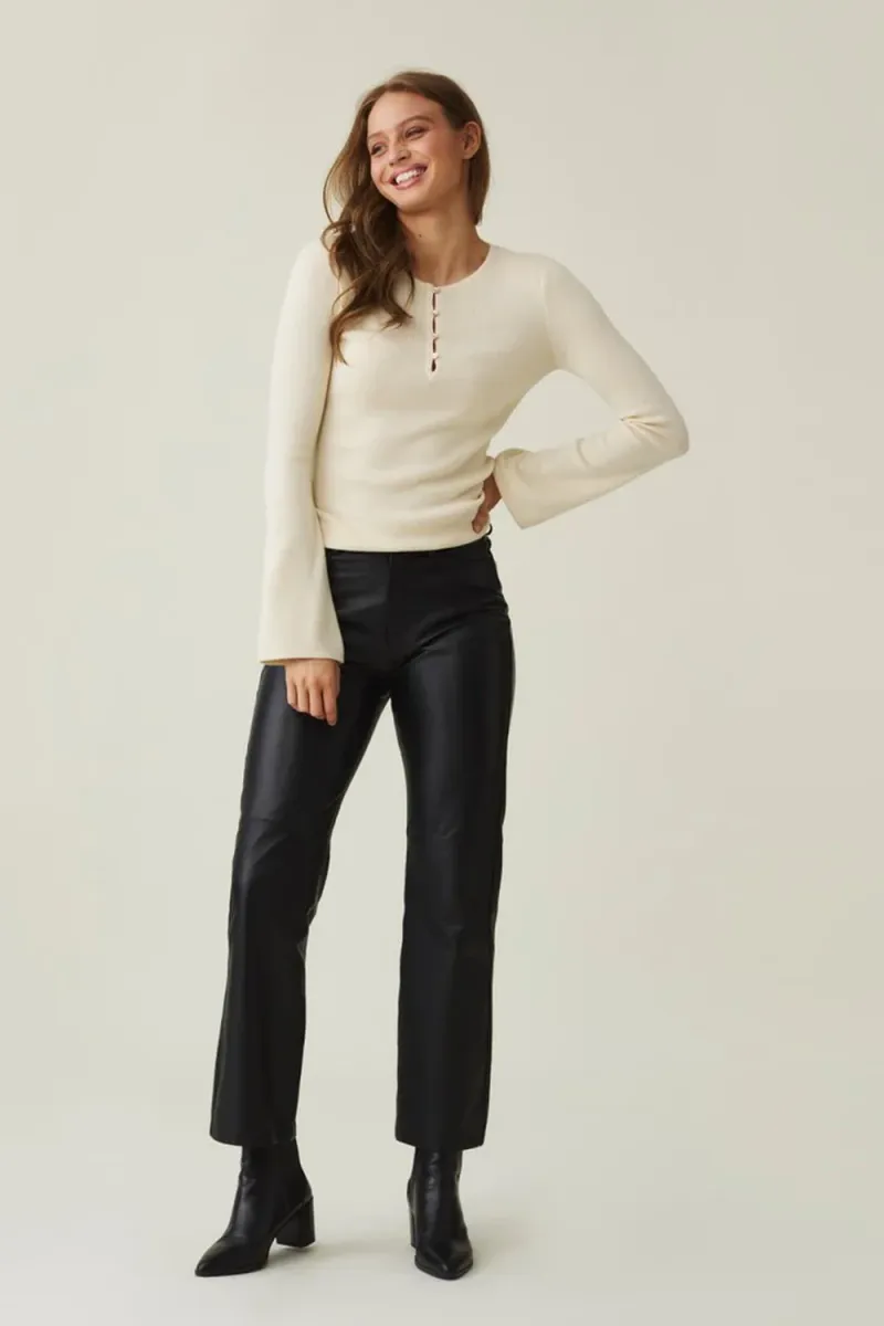 Lola High-Rise Leather Pants