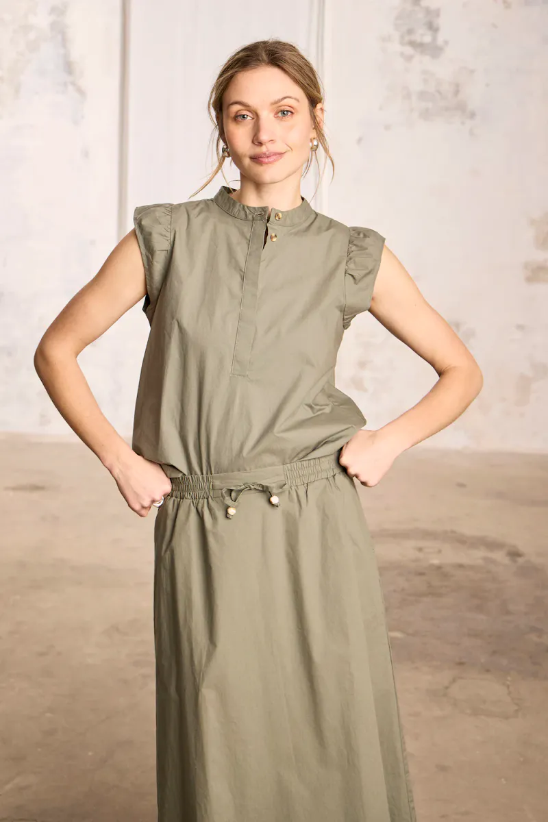 Cleo Skirt, Agave Green