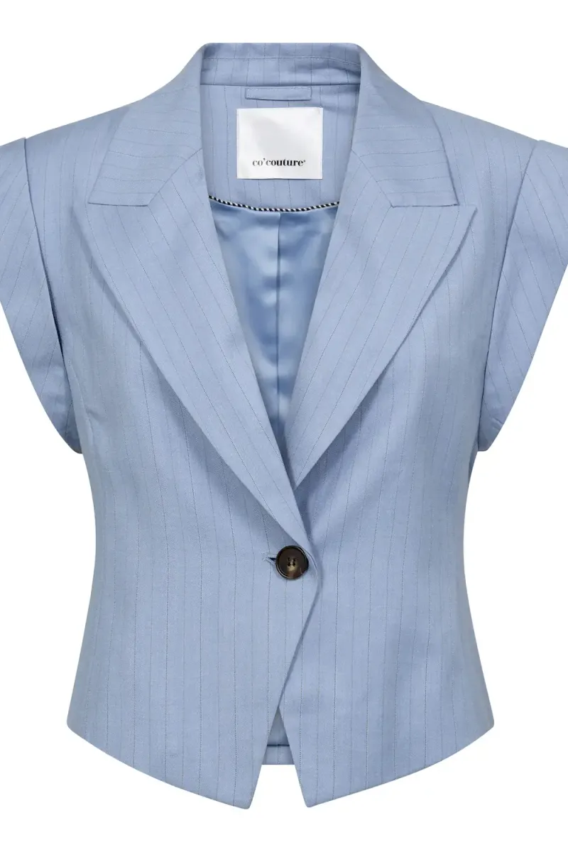 Kiana Pin Vest, Pale Blue