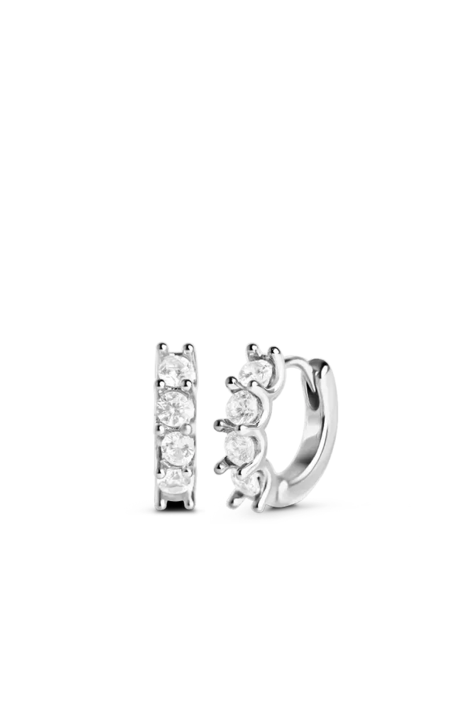 Ora Huggie, Silver (3mm)
