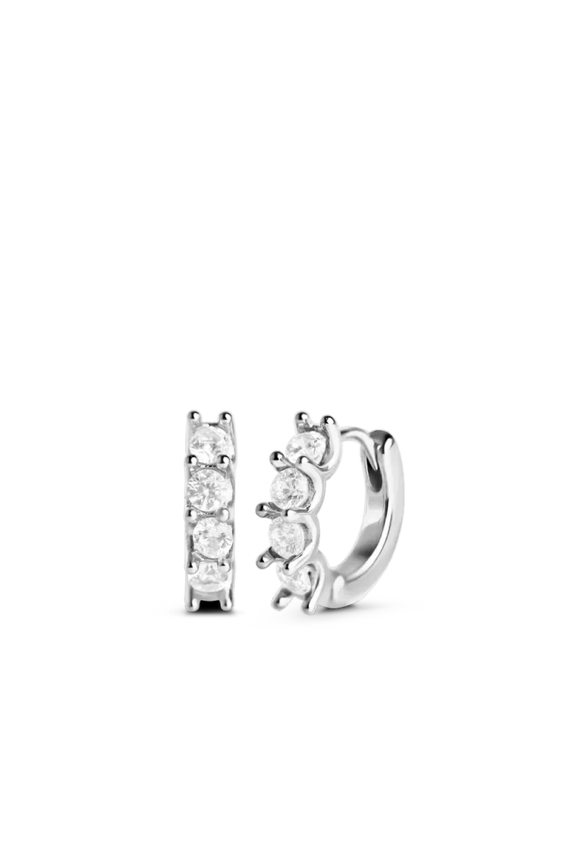 Ora Huggie, Silver (3mm)