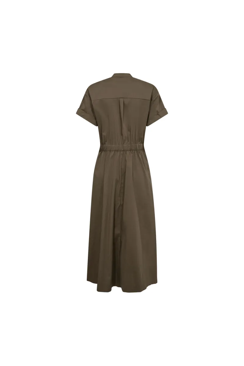 Elara SS Wrap Dress, Olive