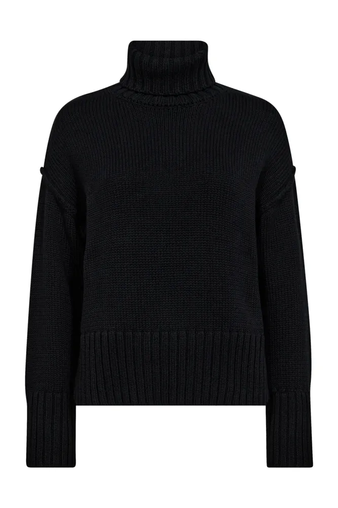 Rola Bine Rollneck Knit, Black