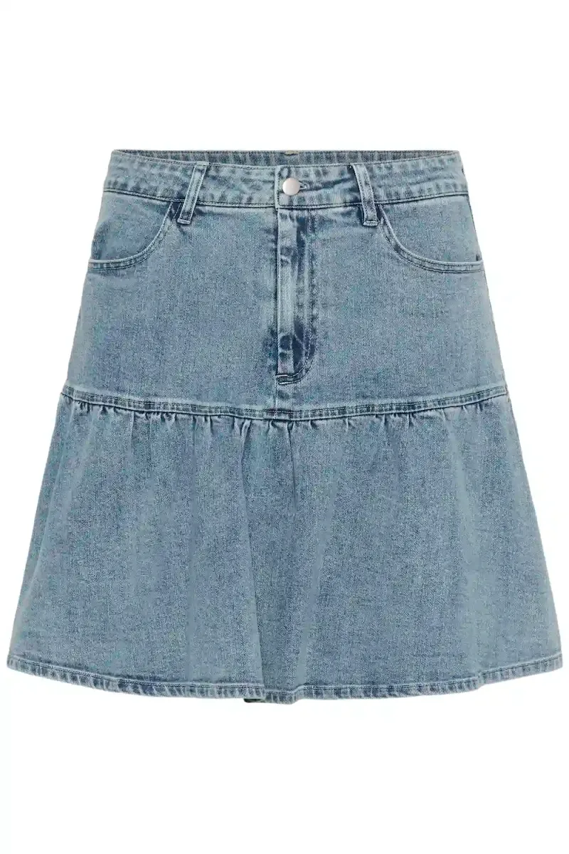 Polina Skirt, Light Blue Denim