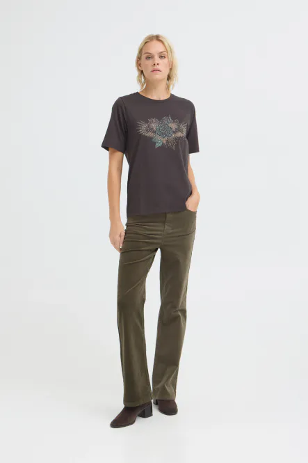 Hovedbilde Sally UHW Pant Bootcut, Grape Leaf