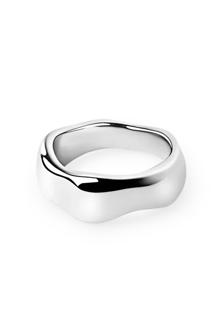 Hovedbilde Wavy Bold Ring, Silver
