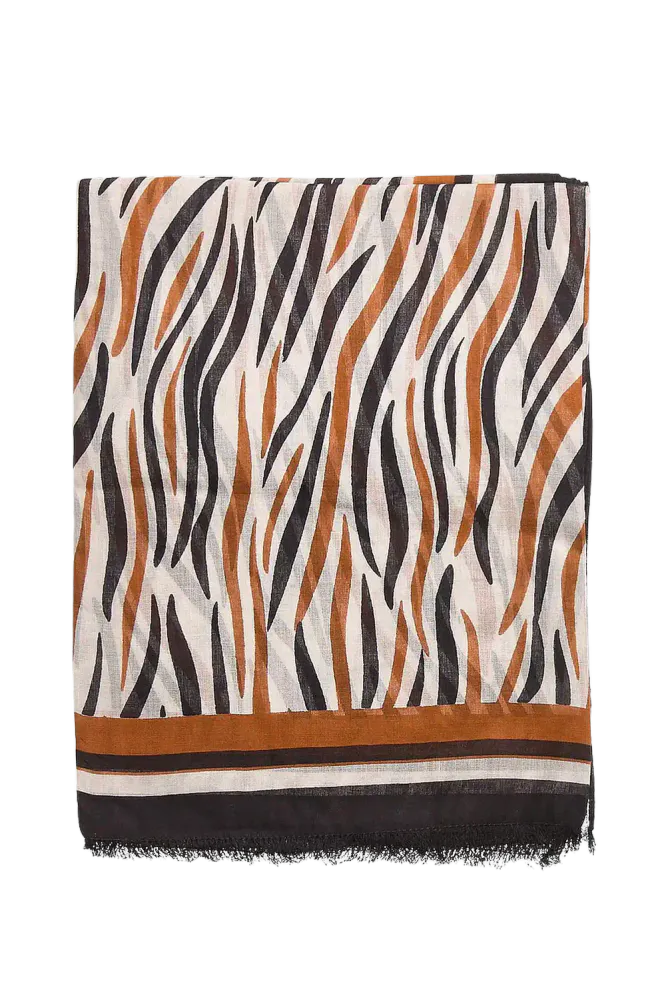 Zobra Corga Scarf, Brownish