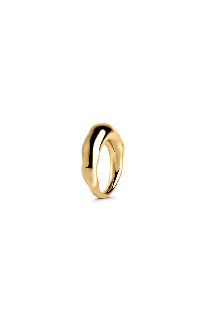Arc Melt Ring, Gold