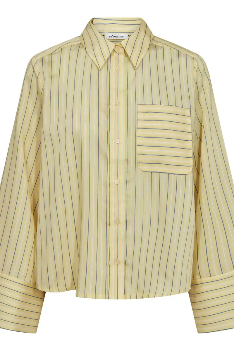 Blaine Bell Sleeve Shirt, Pale Yellow