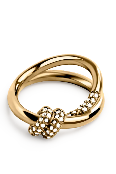 Hovedbilde Pavé Knot Ring, Gold