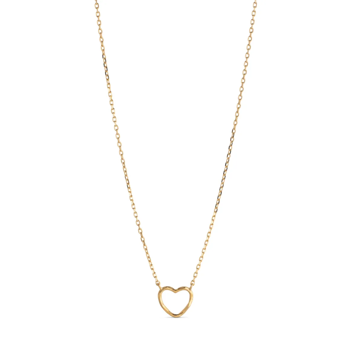 Organic Heart Necklace (Gold plated)