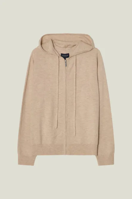 Hovedbilde Knitted Hoodie, Beige