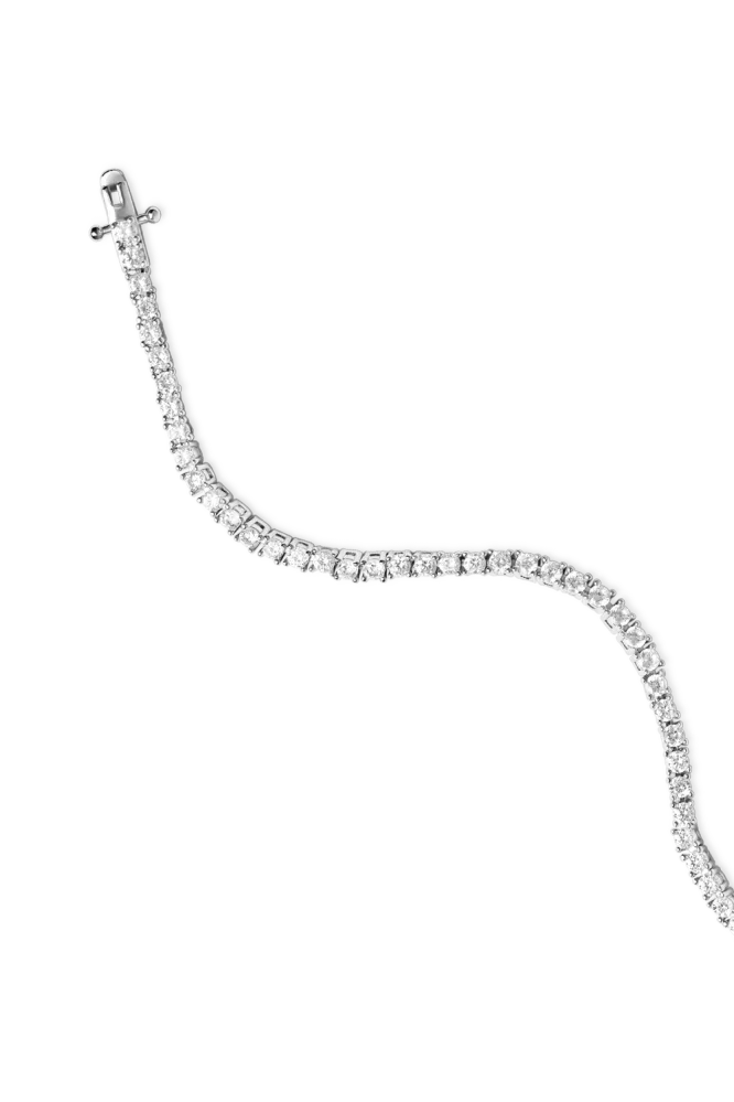 Ora Tennis Bracelet, Silver