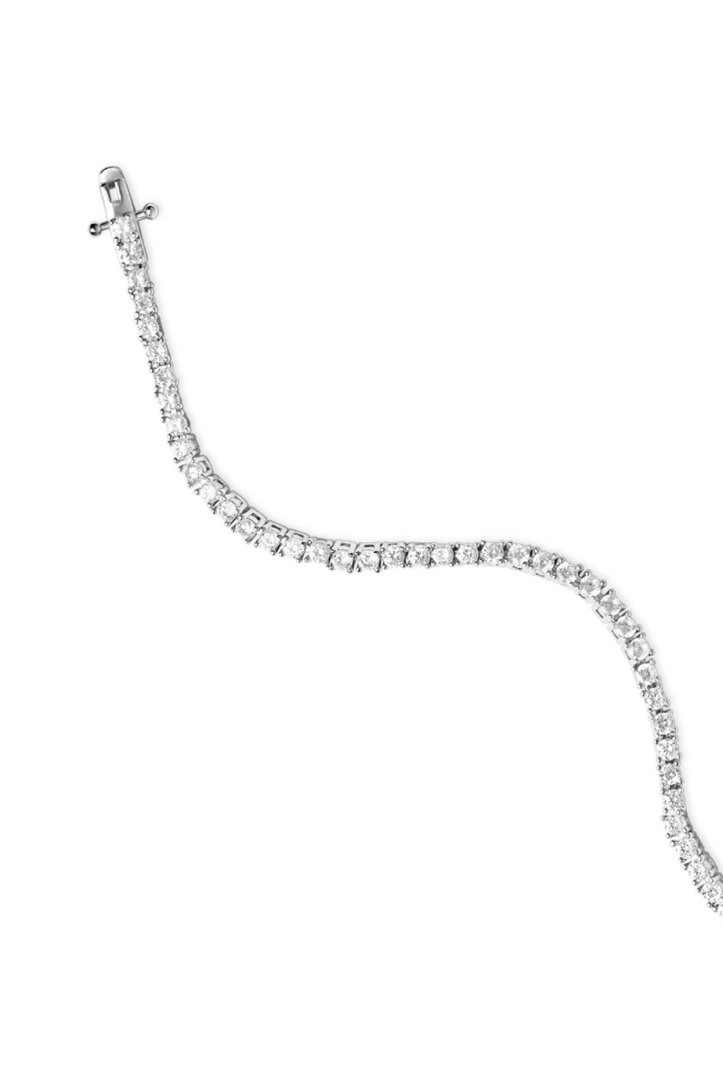 Ora Tennis Bracelet, Silver