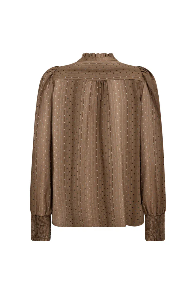 Olly V-Shirt, Walnut