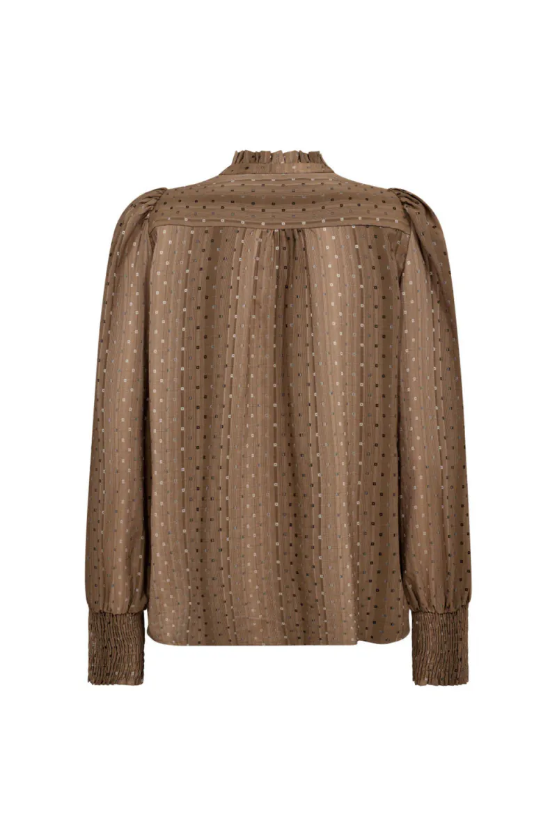 Olly V-Shirt, Walnut