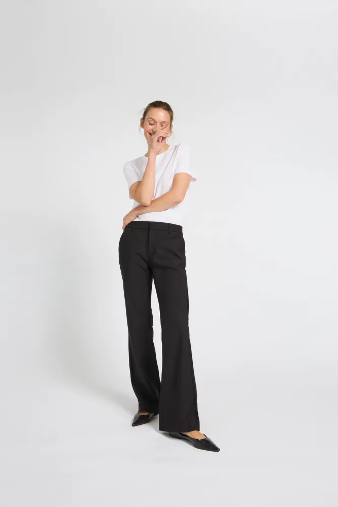 Bindy HW Pants Bootcut Leg, Black Beauty