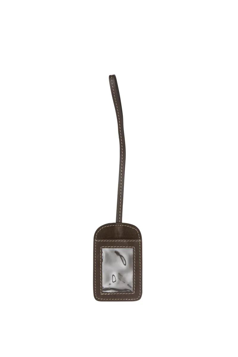 Suede Travel Tag, Chocolate Torte