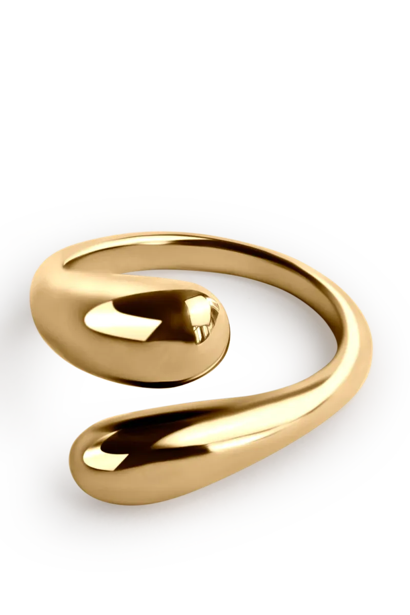 Adjustable Sleek Ring, Gold