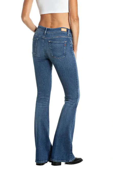 Hovedbilde Joella Pants Flare Regular Waist Fit, Medium Blue