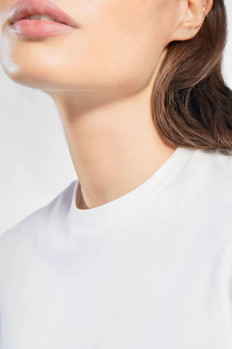 Crew-Neck Regular, White