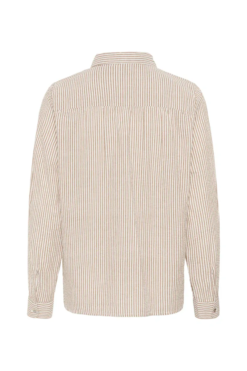 Elmiko N. Shirt, Toasted Coconut Ice Stripe