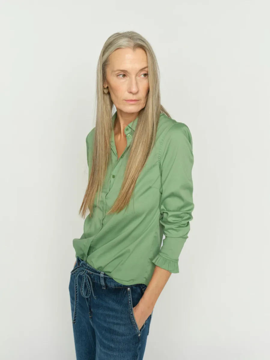 Mattie Flip Shirt, Turf Green
