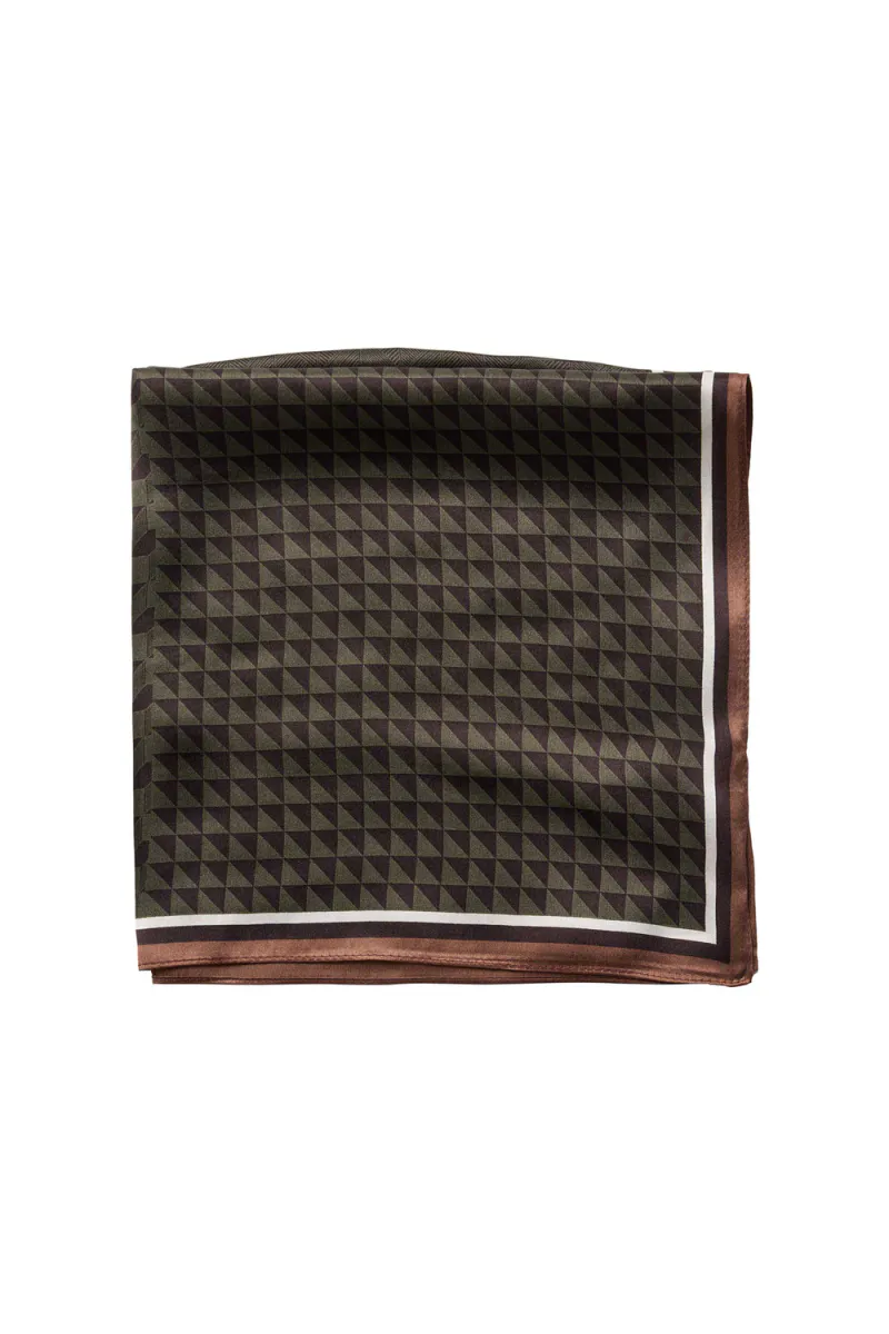 Shila Silk Scarf, Brown