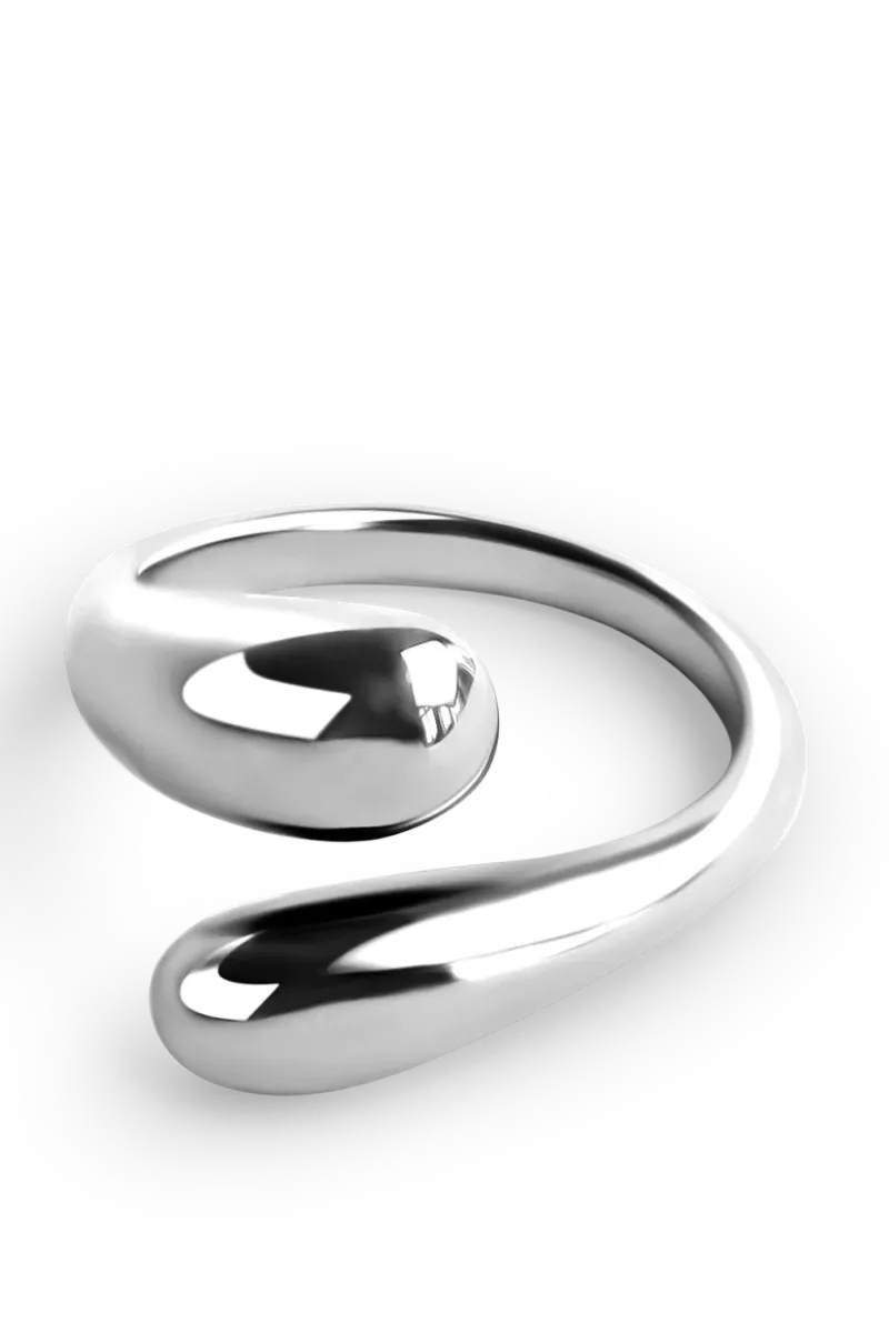 Adjustable Sleek Ring, Silver