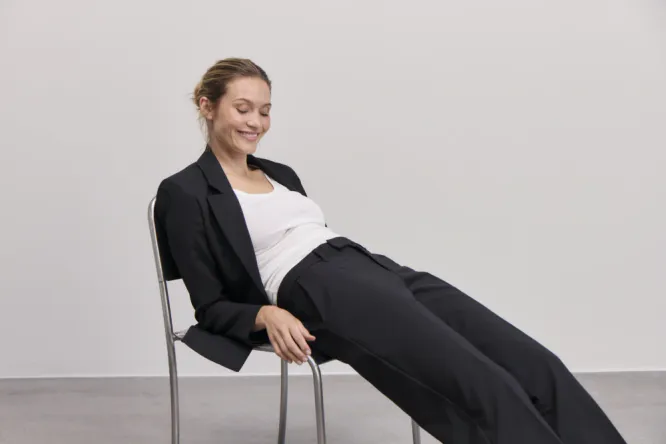 Bindy HW Pant Wide Leg, Black Beauty