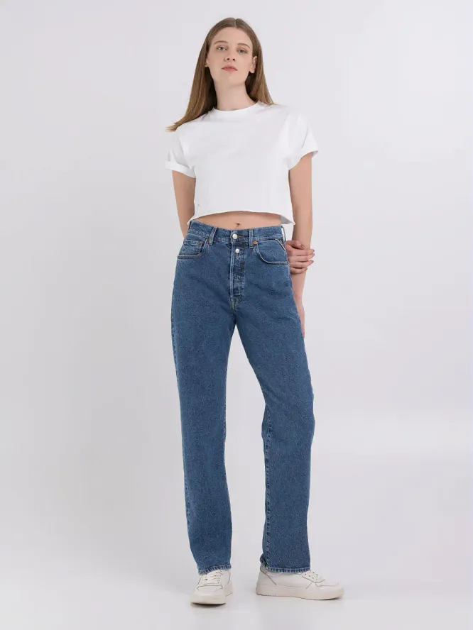 W9Z1 Straight Fit Jeans, Medium Blue
