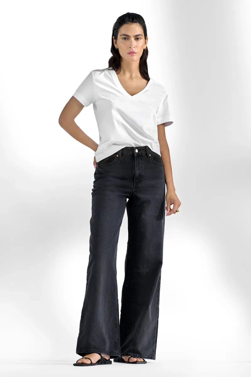 V-Neck Regular, White