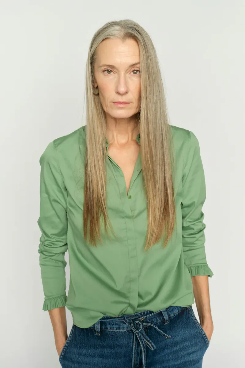Mattie Flip Shirt, Turf Green