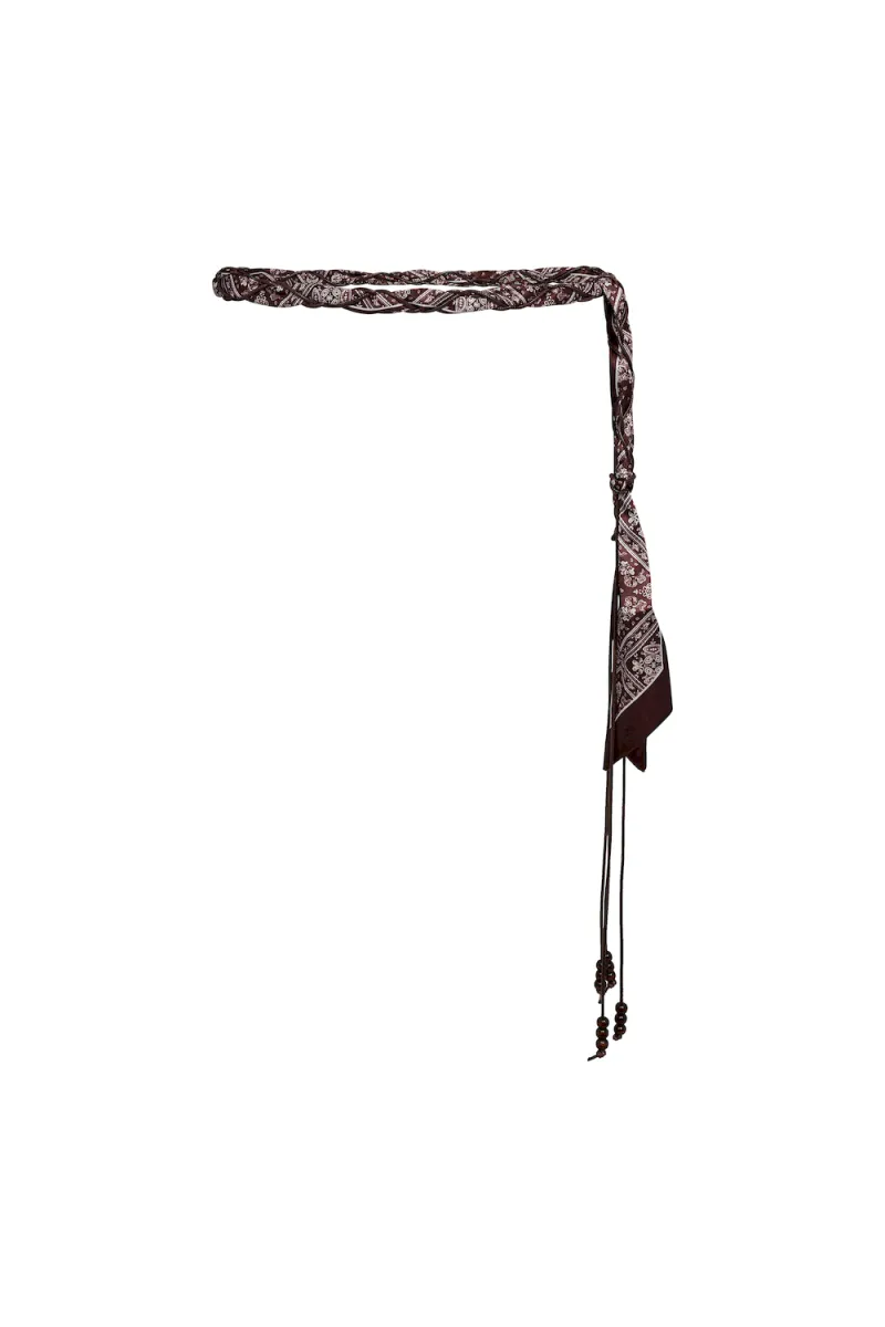 Morison Scarf Mix Belt, Dark Brown
