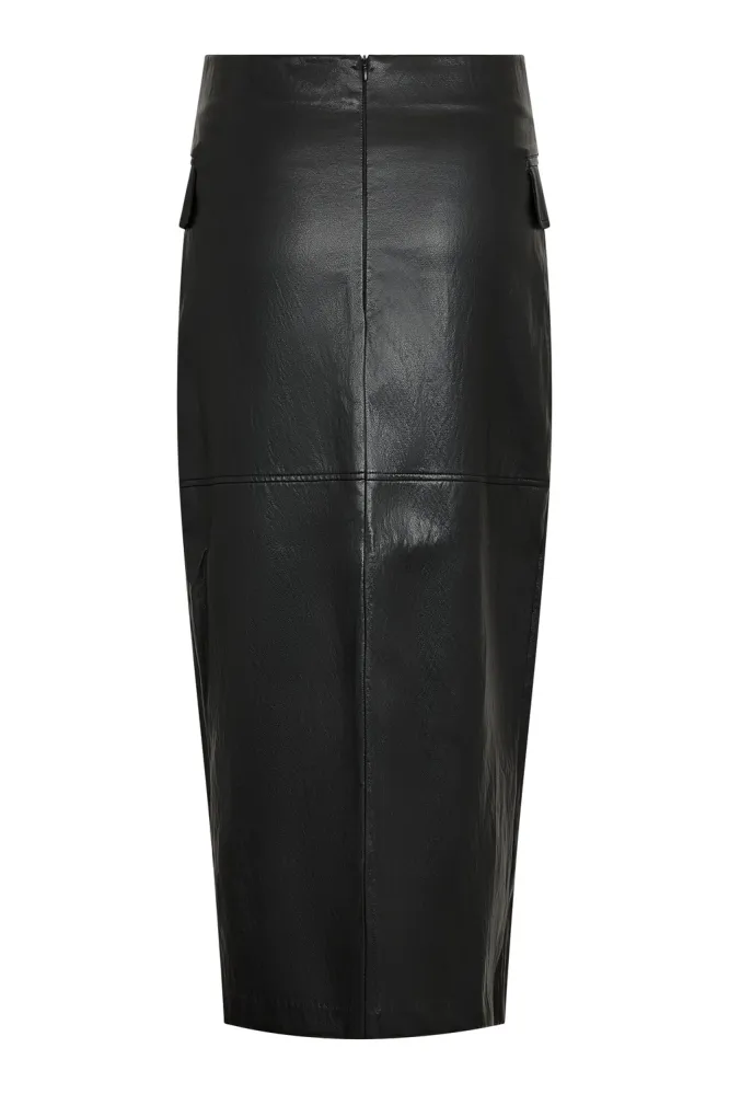 Gitt Asym Floor Skirt, Black