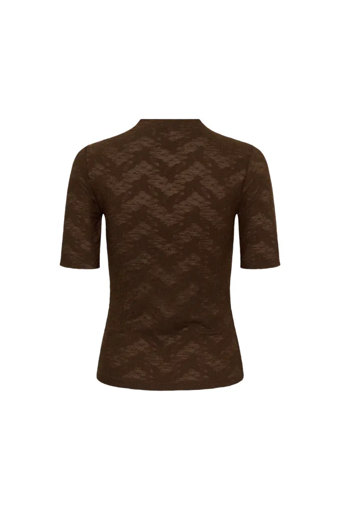 Tadea Blouse, Chocolate Brown